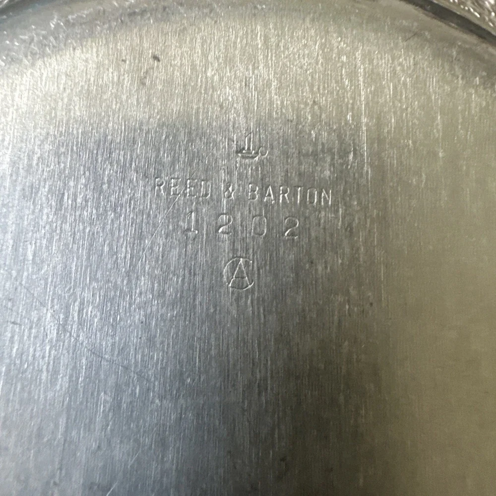Vintage Reed And Barton Silver Plated Bowl Model #1202 Rivera Pattern